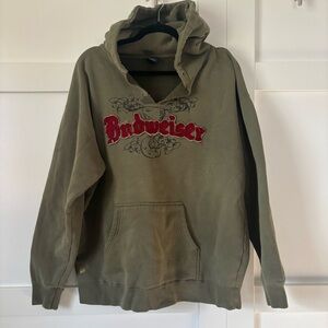 Budweiser Khaki Men's Hoodie